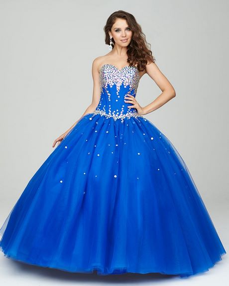 Vestido quinceañera azul