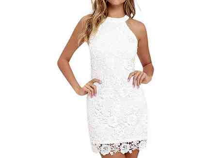 Vestidos blancos ibicencos cortos
