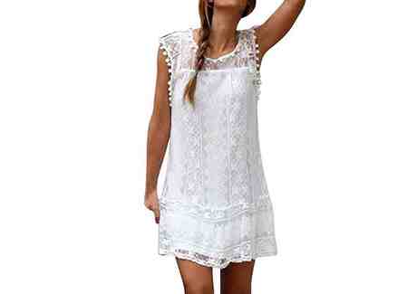 Vestidos blancos ibicencos cortos