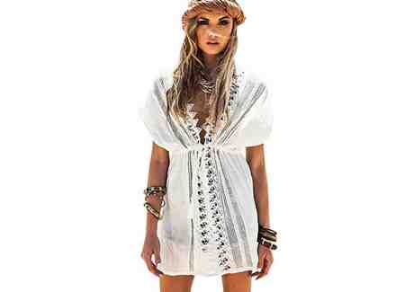 Vestidos blancos ibicencos cortos