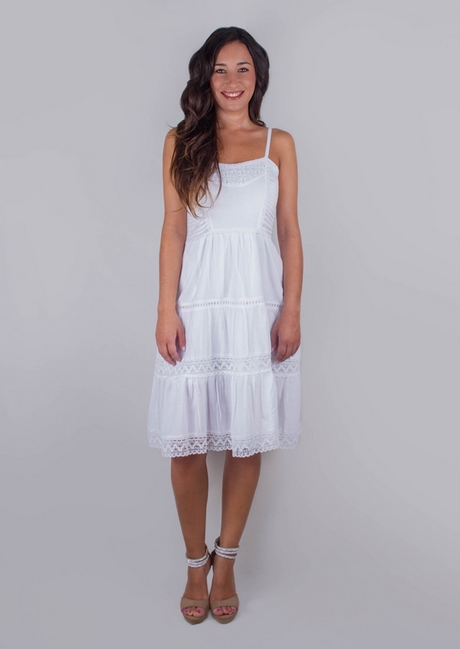 Vestidos blancos ibicencos cortos