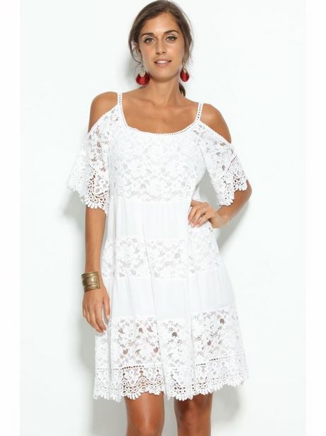 Vestidos blancos ibicencos cortos