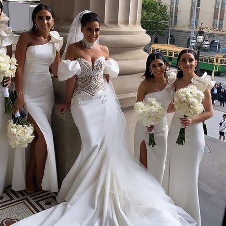 Vestidos de damas blancos