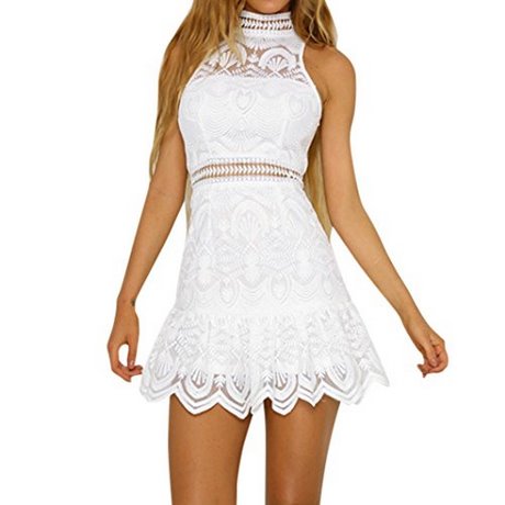 Vestidos de fiesta cortos de blanco