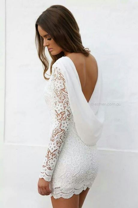 Vestidos de gala blancos cortos