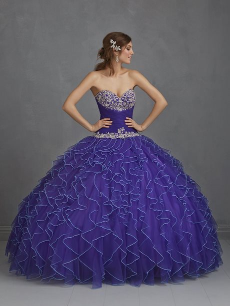 Vestidos de quinceañera azul