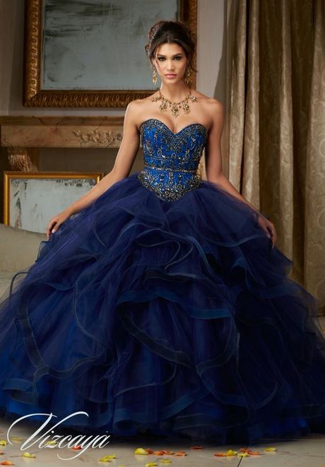 Vestidos de xv azul