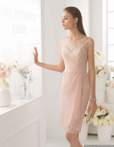 Vestidos elegantes cortos para boda de dia