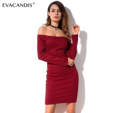 Vestidos elegantes manga larga