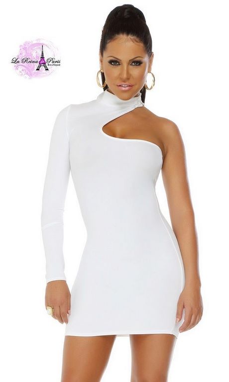 Mini vestido blanco corto