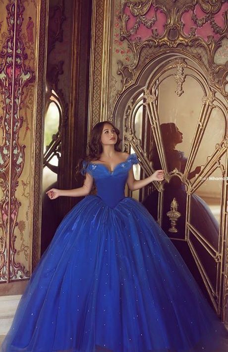 Vestido de quince años azul