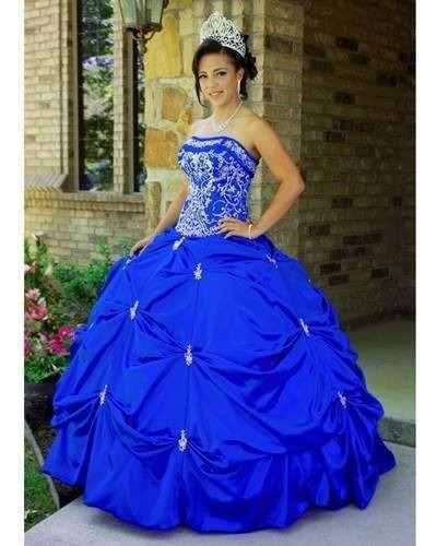 Vestido de quince años azul