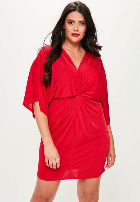 Vestido rojo talla grande
