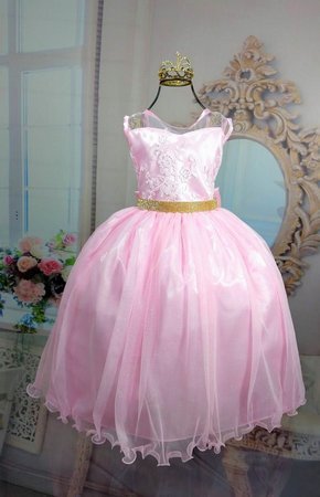 Vestido rosa de princesa