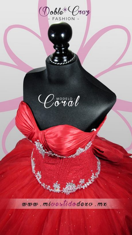 Vestidos de 15 años coral