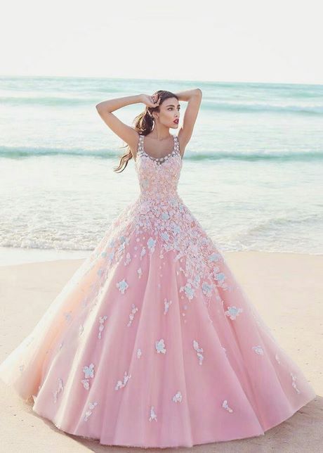 Vestidos de 15 años rosa pastel