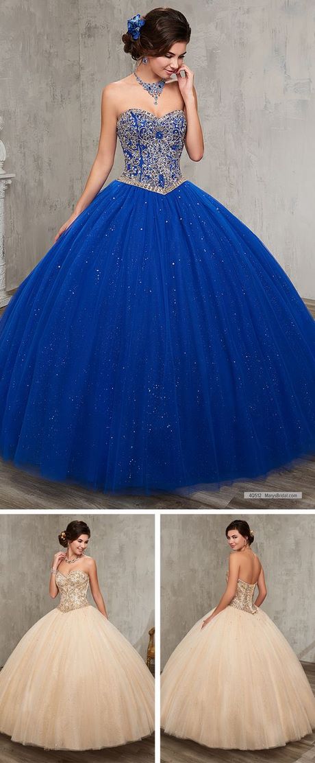 Vestidos para quinceañeras azul