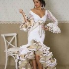 Vestido flamenca blanco