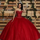 Red quince dresses