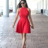 Outfit vestido rojo