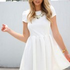 Vestidos blancos cortos de moda