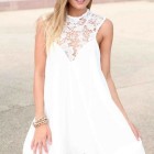 Mini vestido blanco corto